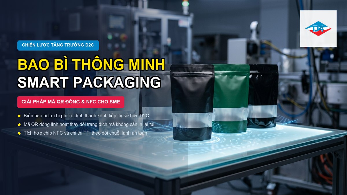 Bao bì thông minh smart packaging giải pháp mã QR và NFC cho doanh nghiệp vừa và nhỏ Đông Âu Packing