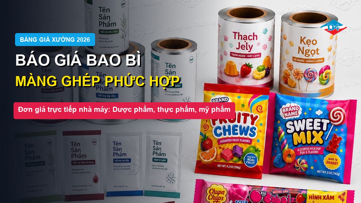 Báo giá bao bì màng ghép trực tiếp từ nhà máy Đông Âu Packing