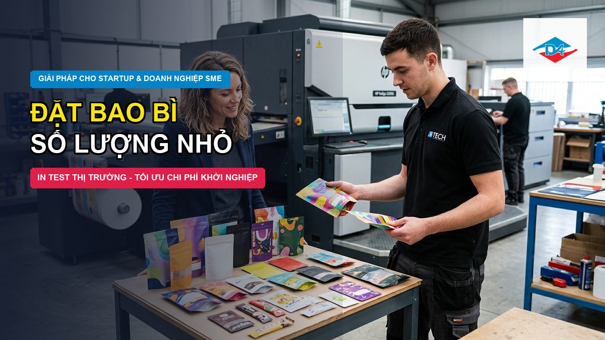 Đặt bao bì số lượng nhỏ giải pháp in test thị trường tối ưu chi phí cho startup Đông Âu Packing