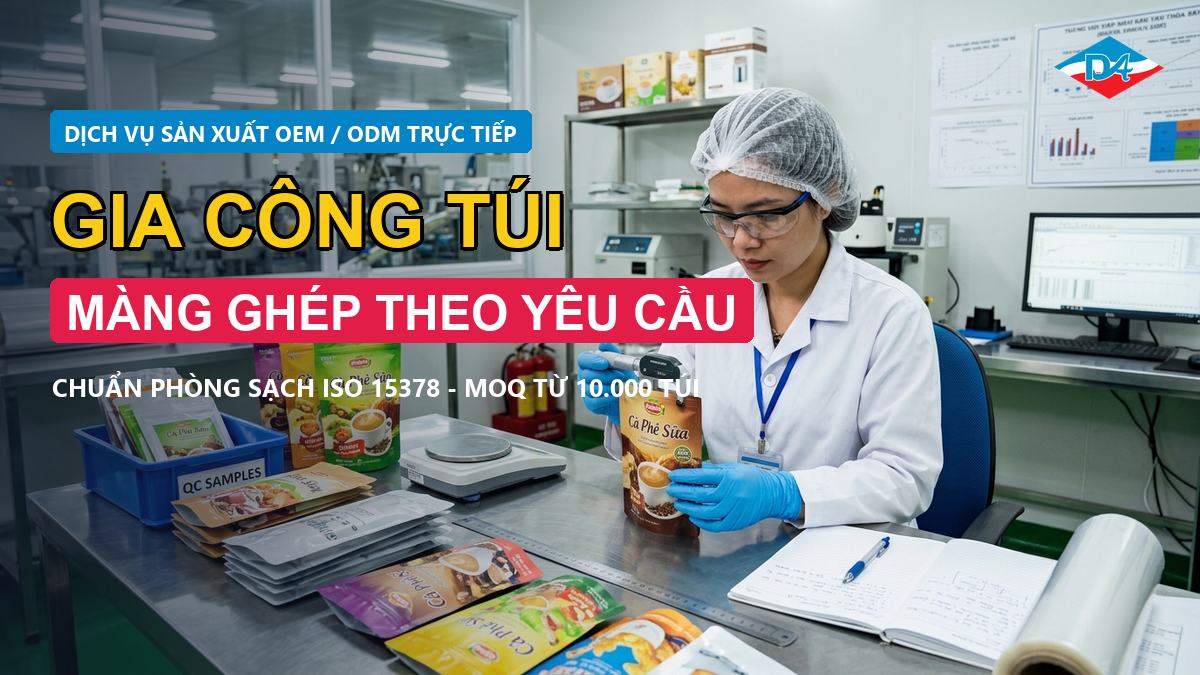 Dịch vụ gia công túi màng ghép theo yêu cầu chuẩn phòng sạch từ nhà máy Đông Âu Packing