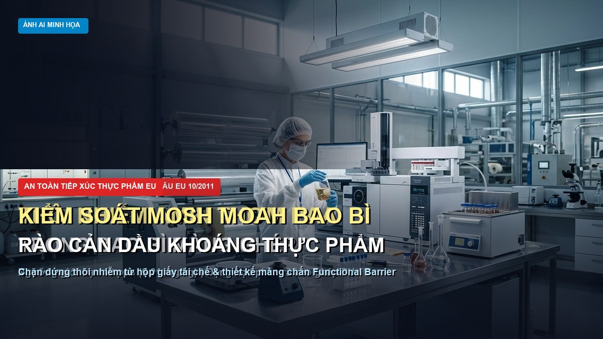 Kiểm soát MOSH MOAH trong bao bì rào cản dầu khoáng từ màng nhựa tiếp xúc thực phẩm khô
