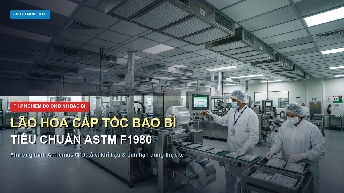 Thử nghiệm lão hoá cấp tốc bao bì theo ASTM F1980 phương pháp xác định hạn sử dụng thực tế