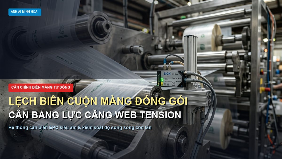 Hiện tượng lệch biên cuộn màng trên máy đóng gói nguyên nhân và giải pháp căn chỉnh