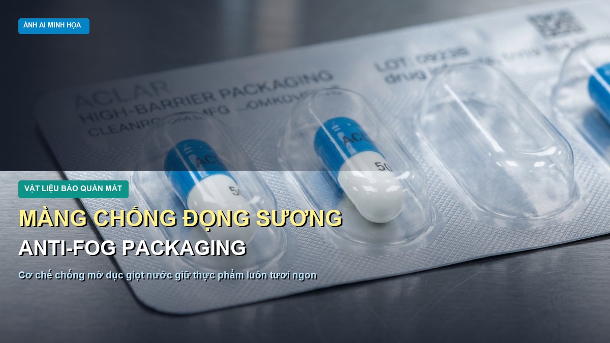 Màng chống đọng sương Anti-fog là gì cơ chế chống mờ đục trong bao bì mát