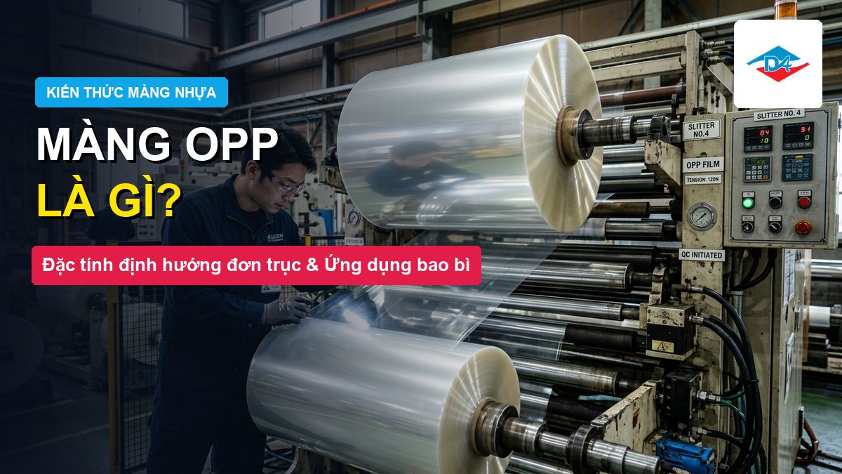 Màng OPP là gì đặc tính định hướng đơn trục và ứng dụng bao bì thực phẩm may mặc Đông Âu Packing