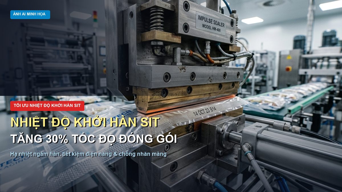 Nhiệt độ khởi hàn SIT của màng bao bì tối ưu chu kỳ đóng gói FFS và tiết kiệm điện năng