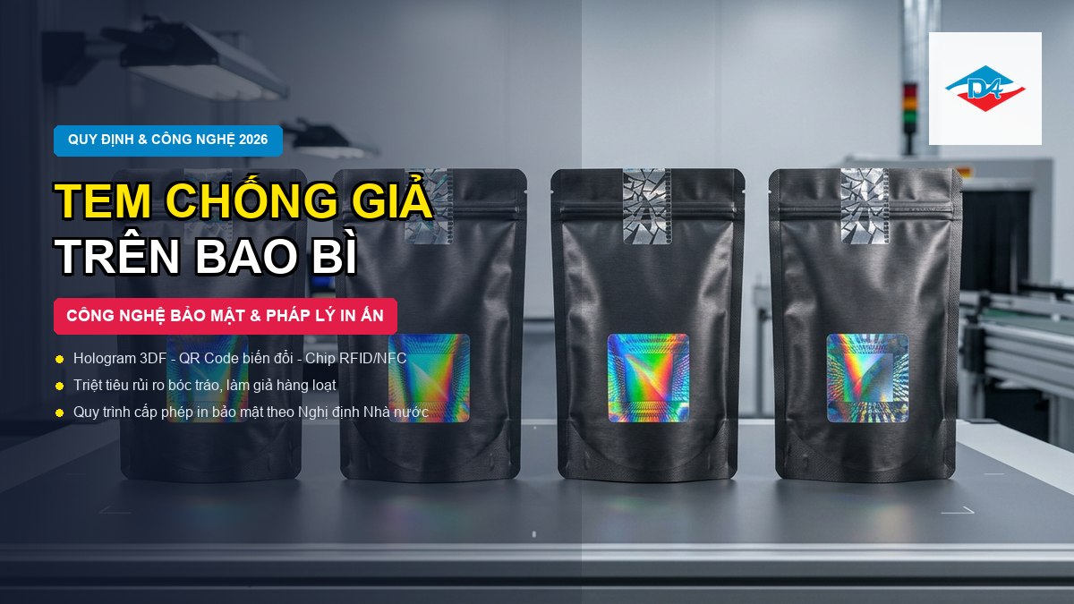 Tem chống hàng giả bao bì công nghệ bảo mật Hologram QR biến đổi và quy định pháp lý Đông Âu Packing