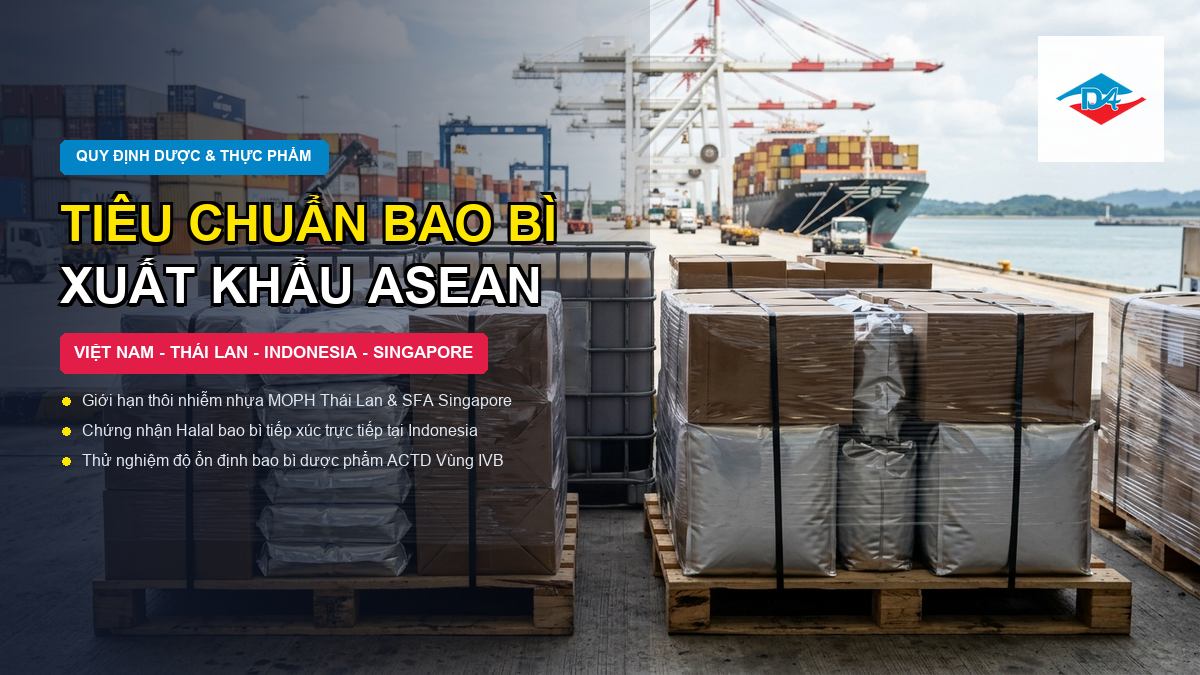 Tiêu chuẩn bao bì ASEAN so sánh quy định dược phẩm và thực phẩm xuất khẩu Đông Âu Packing