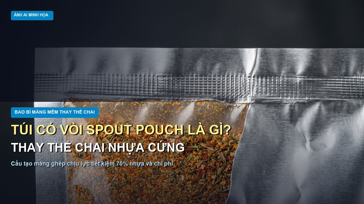 Túi có vòi Spout Pouch là gì cấu tạo màng ghép thay thế chai lọ nhựa cứng