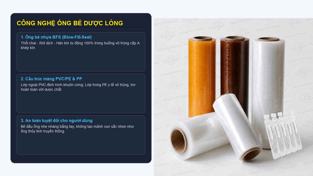 Công nghệ đóng ống bẻ nhựa BFS và cấu tạo màng PVC PE định hình ống bẻ y tế