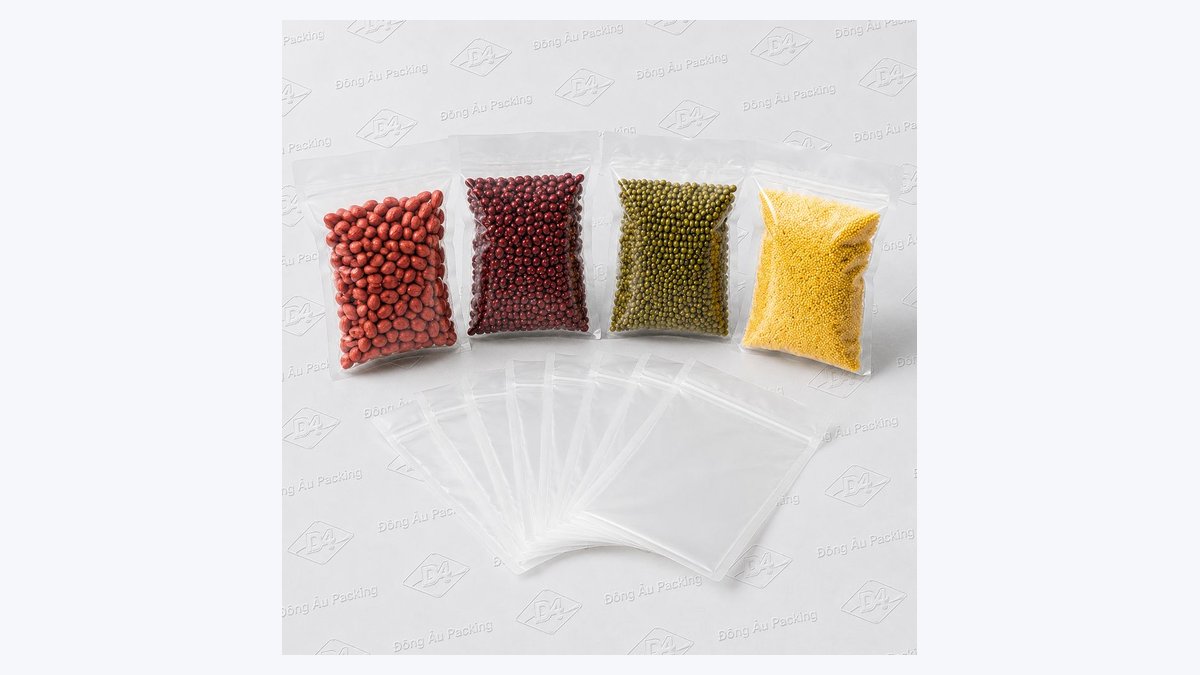 Các mẫu túi màng trong suốt dẻo dai tự co xẹp chống tắc khí tĩnh mạch Đông Âu Packing