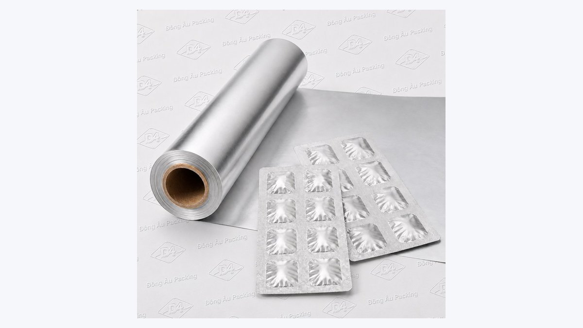 Cuộn màng nhôm vỉ xé Strip Foil và các dải vỉ xé viên sủi Đông Âu Packing