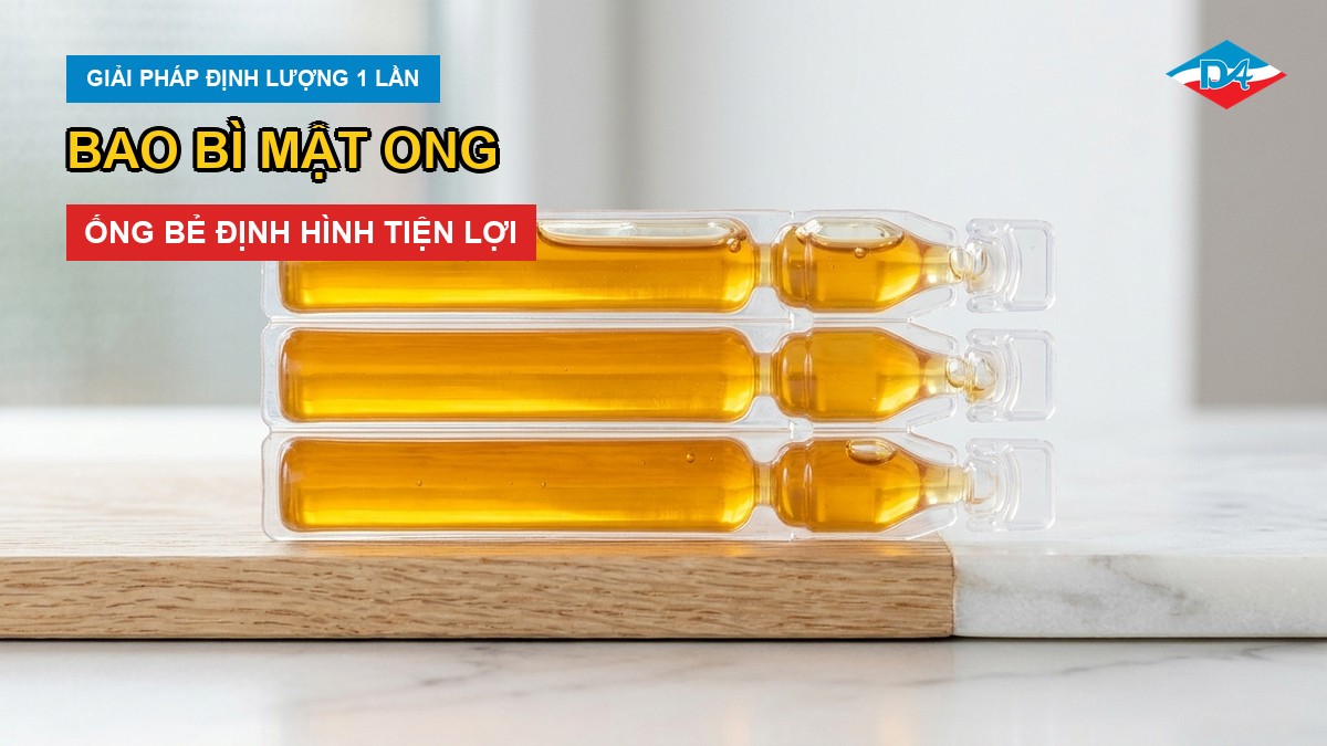 Bao bì mật ong dạng ống: Giải pháp ống bẻ tiện lợi một lần