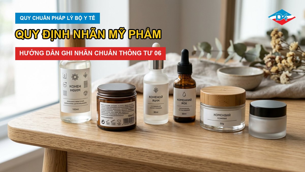 Quy định nhãn mỹ phẩm: Hướng dẫn ghi nhãn chuẩn Thông tư 06