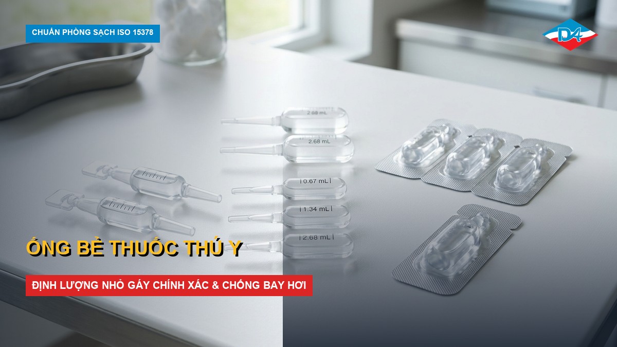 ống bẻ thuốc thú y nhỏ gáy định lượng chính xác an toàn