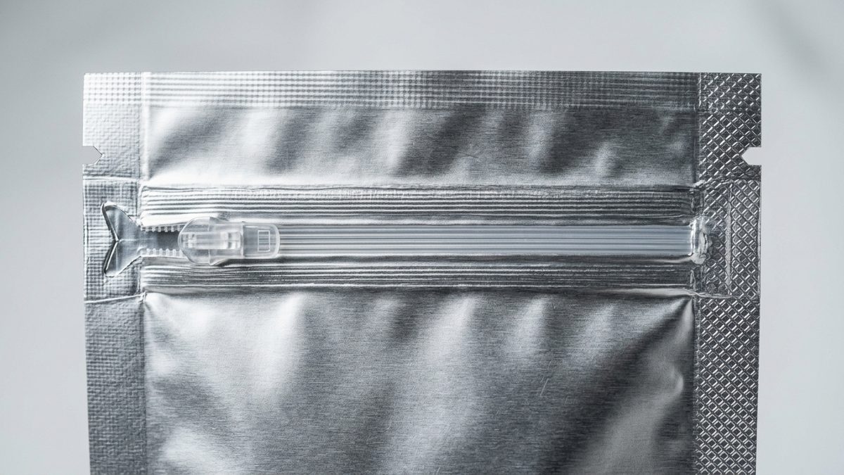 Túi nhôm màng ghép khóa zipper kín khí bọc ngoài trái cây sấy