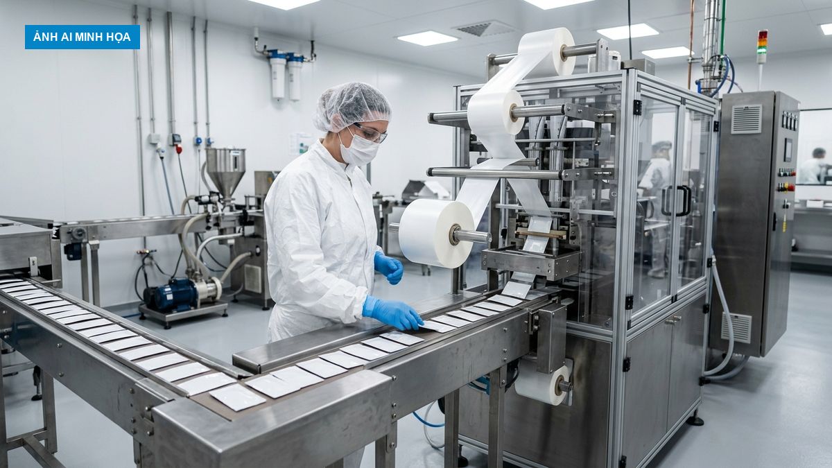 Dây chuyền đóng gói bao bì mỹ phẩm màng đơn chất MDO-PE tái chế